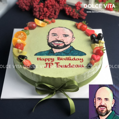 [1711] (090) Bánh vẽ đồng nghiệp nam - Món quà đặc biệt