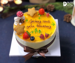 N004 (10-15-25-30) Passion Fruit Mousse (Christmas cake - Bánh giáng sinh/ Noel)