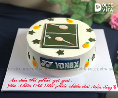 [2993] (90) Bánh kem vẽ cầu lông cho tay vợt