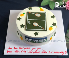 [2993] (90) Bánh kem vẽ cầu lông cho tay vợt