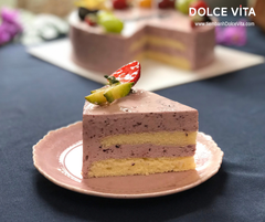 [1847] (30) Mulberry Yogurt (Mousse dâu tằm sữa chua) trang trí vẽ chú Gấu hồng đáng yêu cho bé