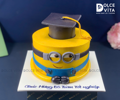 [3141] (300) Bánh Kem Tốt Nghiệp Tạo Hình Minions Đội Nón Cử Nhân