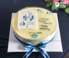 [3066] (70) Bánh kem vẽ hình quyển sách - quà tặng tinh tế đầy tâm ý.