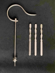 Móc lồng khuyên inox + nẹp đốt trúc cao cấp - cám chim Thúy Tuấn