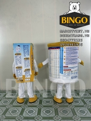 Mascot Lon Sữa Và Hộp Sữa Honilac