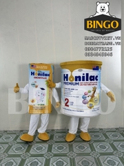 Mascot Lon Sữa Và Hộp Sữa Honilac