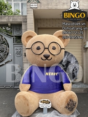 Gấu bông nerdy trưng bày