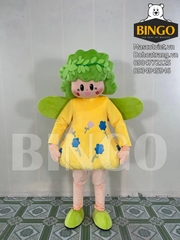 Mascot bé lá đầm bí