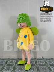 Mascot bé lá đầm bí