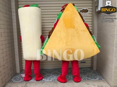 Mascot bánh mỳ tam giác