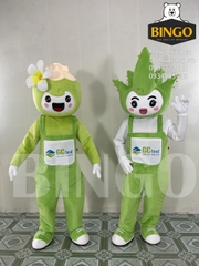 Mascot bé Dừa và bé Nha Đam