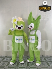 Mascot bé Dừa và bé Nha Đam