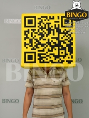 Mascot Đầu Hộp QR Code