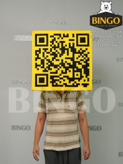 Mascot Đầu Hộp QR Code