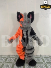 Mascot cáo xám