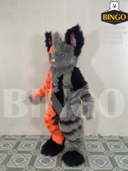 Mascot cáo xám