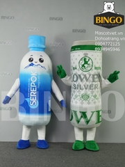 Mascot Chai Nước Suối Serepok & Lon Bia Lowen