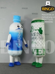 Mascot Chai Nước Suối Serepok & Lon Bia Lowen