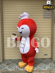 Mascot chim cánh cụt đầu bếp