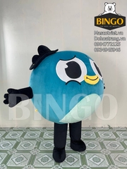 Mascot hơi chim xanh mập