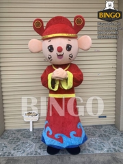 Mascot chuột thần tài