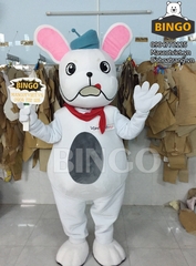 Mascot Con Chó Trắng 01