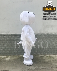 Đặt Thuê Mascot Con Chó Trắng