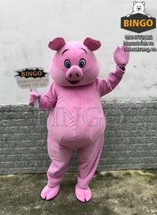 Đặt Thuê Mascot Con Heo Hồng 02