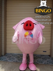 Mascot Con Heo Hồng 03