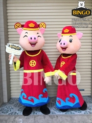 Đặt Thuê Mascot Con Heo Thần Tài