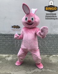 Mascot Con Thỏ Hồng