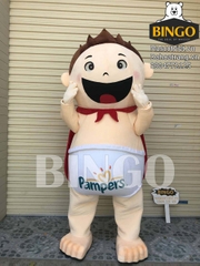 Mascot Em Bé Tã Giấy Pampers