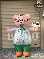 Mascot hơi gấu bác sĩ Trung Sơn Pharma