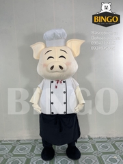 Mascot heo đầu bếp USA