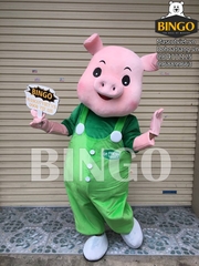 Mascot con heo Fresh mart