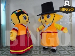 Mascot Hơi Bé Trai Bé Gái Hàn Quốc