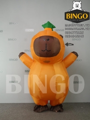 Đặt Thuê Mascot Hơi Capybara 1 Lớp