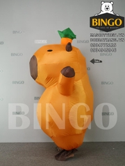 Đặt Thuê Mascot Hơi Capybara 1 Lớp