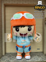 Mascot hơi cậu bé Pops Kid Learn 