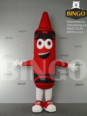 Mascot Hơi Bút Chì Crayola Đỏ