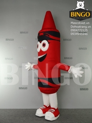 Mascot Hơi Bút Chì Crayola Đỏ