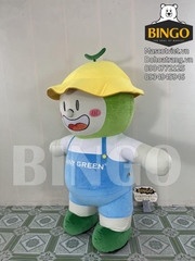 Mascot hơi cậu bé dưa lưới