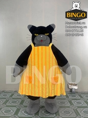 Mascot hơi mèo đen