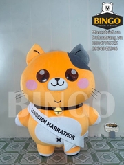 Mascot hơi mèo Marathon