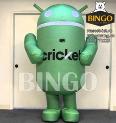 mascot hơi robot android