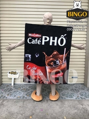 Mascot Hộp Cà Phê Phố