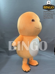 Mascot khủng long vàng