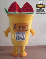 Mascot Ly Sinh Tố Trái Cây