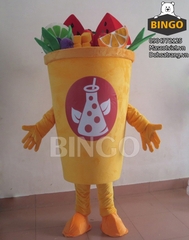 Mascot Ly Sinh Tố Trái Cây