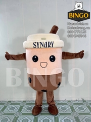 Mascot ly trà sữa Synary